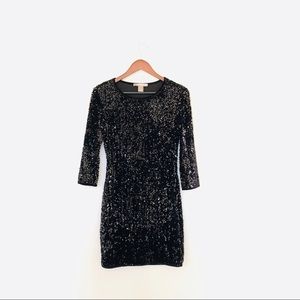 Forever21 sequin black dress